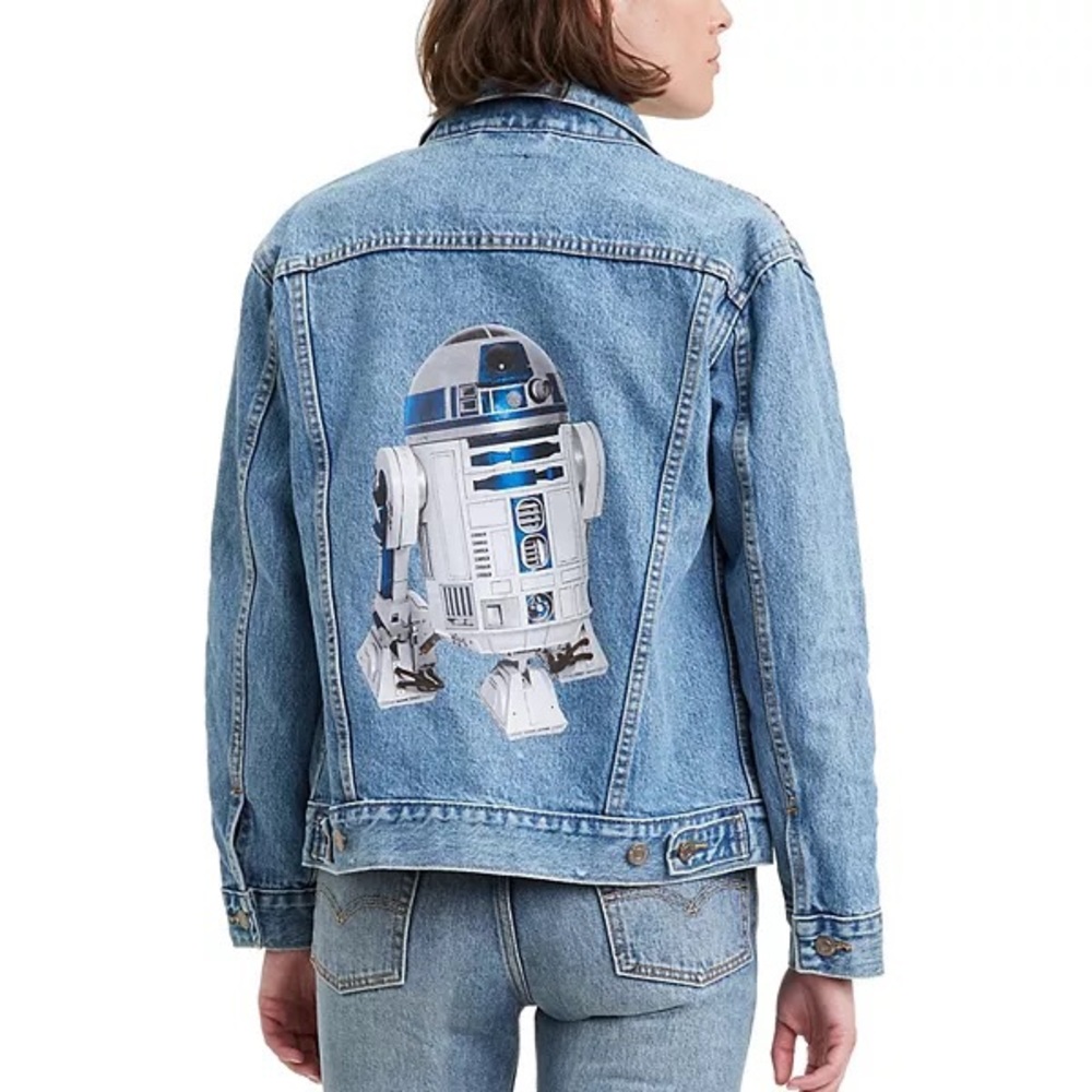 Levi’s Star Wars Limited Edition R2-D2 Ex Boyfriend Trucker Denim Jean Jacket